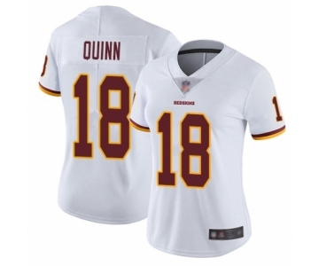 Women's Washington Redskins #18 Trey Quinn White Vapor Untouchable Limited Player Football Jersey