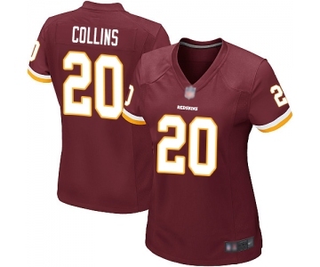 Women's Washington Redskins #20 Landon Collins Game Burgundy Red Team Color Football Jersey