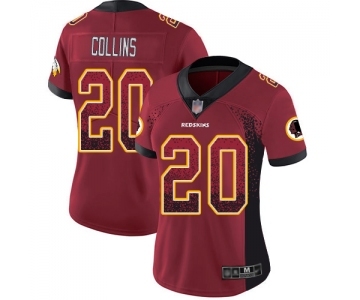 Women's Washington Redskins #20 Landon Collins Limited Red Rush Drift Fashion Football Jersey