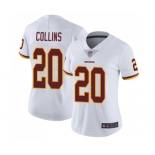 Women's Washington Redskins #20 Landon Collins White Vapor Untouchable Limited Player Football Jersey