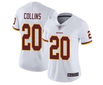 Women's Washington Redskins #20 Landon Collins White Vapor Untouchable Limited Player Football Jersey