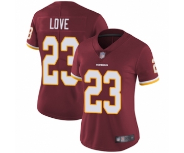 Women's Washington Redskins #23 Bryce Love Burgundy Red Team Color Vapor Untouchable Limited Player Football Jersey