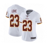 Women's Washington Redskins #23 Bryce Love White Vapor Untouchable Limited Player Football Jersey