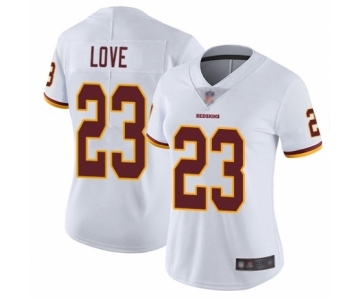 Women's Washington Redskins #23 Bryce Love White Vapor Untouchable Limited Player Football Jersey