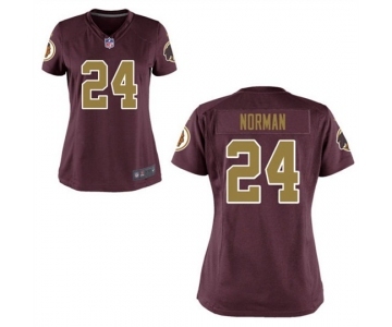 Womens Washington Redskins #24 Josh Norman Burgundy Alternate Game Jersey