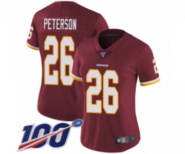 Women's Washington Redskins #26 Adrian Peterson Burgundy Red Team Color Vapor Untouchable Limited Player 100th Season Football Jersey