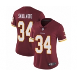 Women's Washington Redskins #34 Wendell Smallwood Burgundy Red Team Color Vapor Untouchable Limited Player Football Jersey