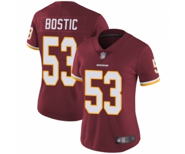 Women's Washington Redskins #53 Jon Bostic Burgundy Red Team Color Vapor Untouchable Limited Player Football Jersey