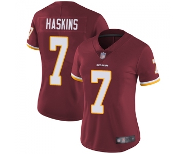 Women's Washington Redskins #7 Dwayne Haskins Burgundy Red Team Color Vapor Untouchable Limited Player Football Jersey