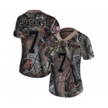 Women's Washington Redskins #7 Dwayne Haskins Limited Camo Rush Realtree Football Jersey