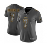 Women's Washington Redskins #7 Dwayne Haskins Limited Gray Static Fashion Football Jersey