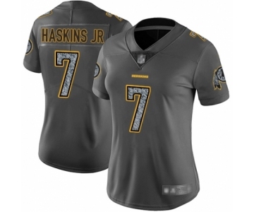 Women's Washington Redskins #7 Dwayne Haskins Limited Gray Static Fashion Football Jersey