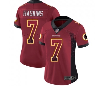 Women's Washington Redskins #7 Dwayne Haskins Limited Red Rush Drift Fashion Football Jersey