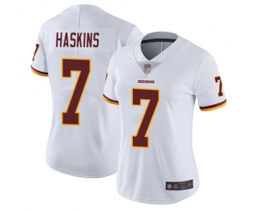 Women's Washington Redskins #7 Dwayne Haskins White Vapor Untouchable Limited Player Football Jersey