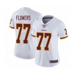 Women's Washington Redskins #77 Ereck Flowers White Vapor Untouchable Limited Player Football Jersey