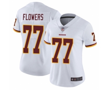 Women's Washington Redskins #77 Ereck Flowers White Vapor Untouchable Limited Player Football Jersey