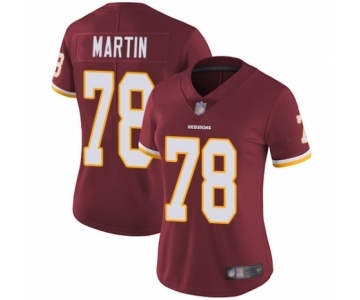 Women's Washington Redskins #78 Wes Martin Burgundy Red Team Color Vapor Untouchable Limited Player Football Jersey