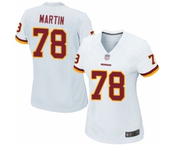 Women's Washington Redskins #78 Wes Martin Game White Football Jersey