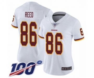 Women's Washington Redskins #86 Jordan Reed White Vapor Untouchable Limited Player 100th Season Football Jersey