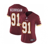 Women's Washington Redskins #91 Ryan Kerrigan Burgundy Red Team Color Vapor Untouchable Limited Player Football Jersey