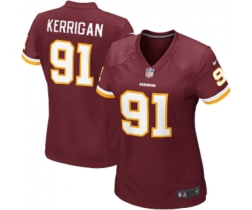 Women's Washington Redskins #91 Ryan Kerrigan Game Burgundy Red Team Color Football Jersey