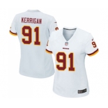 Women's Washington Redskins #91 Ryan Kerrigan Game White Football Jersey