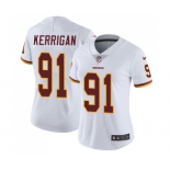 Women's Washington Redskins #91 Ryan Kerrigan White Vapor Untouchable Limited Player Football Jersey