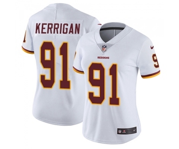 Women's Washington Redskins #91 Ryan Kerrigan White Vapor Untouchable Limited Player Football Jersey