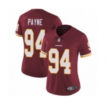 Women's Washington Redskins #94 Da'Ron Payne Burgundy Red Team Color Vapor Untouchable Limited Player Football Jersey