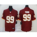 Women's Washington Redskins #99 Chase Young Red Team Color Vapor Untouchable Limited Player Football Jersey