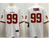 Women's Washington Redskins #99 Chase Young White Vapor Untouchable Limited Player Football Jersey