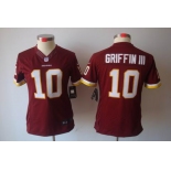 nike women nfl jerseys washington redskins #10 griffin iii red[nike limited]