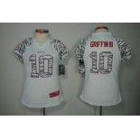 nike women nfl jerseys washington redskins #10 griffiniii field flirt fashion white[zebra]