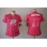 nike women nfl jerseys washington redskins #10 griffiniii pink[2012 fem fan]