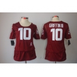 nike women nfl jerseys washington redskins #10 griffiniii red[breast cancer awareness]