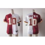 nike women nfl jerseys washington redskins #10 griffiniii white-red[Elite split]