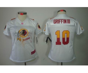 nike women nfl jerseys washington redskins #10 griffiniii white[2012 fem fan]