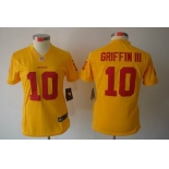 nike women nfl jerseys washington redskins #10 griffiniii yellow[nike limited]