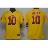 nike women nfl jerseys washington redskins #10 griffiniii yellow[nike]