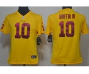 nike women nfl jerseys washington redskins #10 griffiniii yellow[nike]