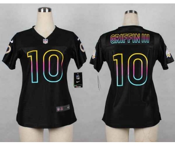 nike women nfl jerseys washington redskins #10 robert griffin iii black[nike fashion]