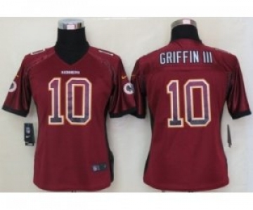 nike women nfl jerseys washington redskins #10 robert griffin iii burgundy red[Elite drift fashion]