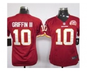 nike women nfl jerseys washington redskins #10 robert griffiniii whih[80th red jerseys]