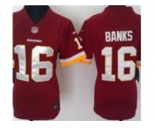 nike women nfl jerseys washington redskins #16 banks red[nike]