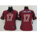 nike women nfl jerseys washington redskins #17 d.williams burgundy red[Elite drift fashion]