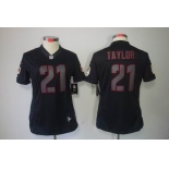 nike women nfl jerseys washington redskins #21 fred taylor black[nike impact limited]