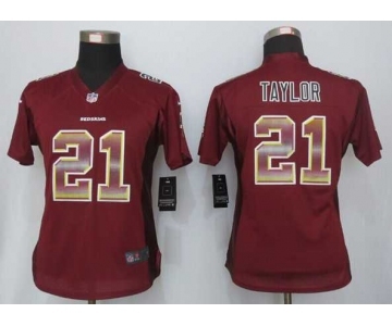 nike women nfl jerseys washington redskins #21 taylor red[Strobe Limited]