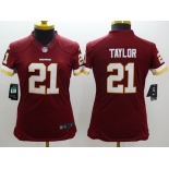 nike women nfl jerseys washington redskins #21 taylor red[nike limited]