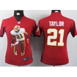 nike women nfl jerseys washington redskins #21 taylor red[portrait fashion]