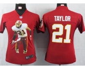 nike women nfl jerseys washington redskins #21 taylor red[portrait fashion]